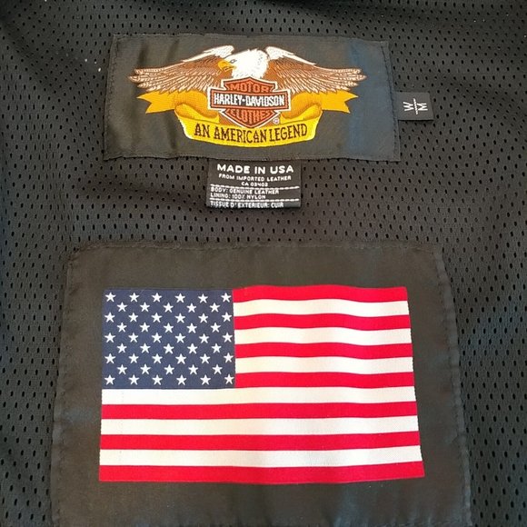 Women's Medium M Harley-Davidson Leather Vest & Jacket 98515-99VW No Liner RARE - Picture 8 of 10